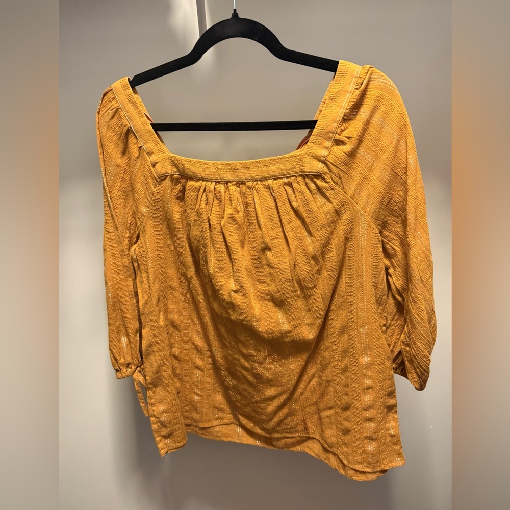 LC Lauren Conrad Mustard Blouse